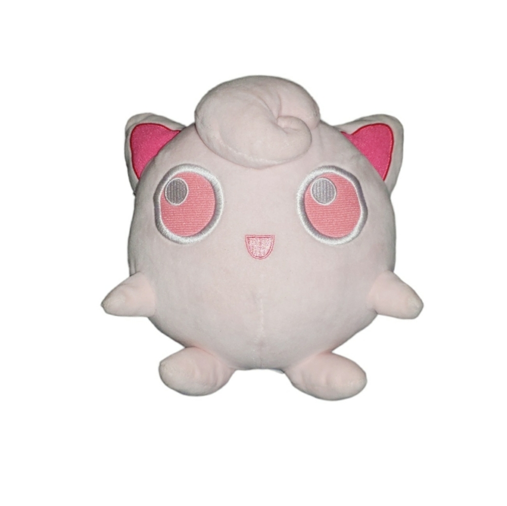 ‼️SOLD‼️ Pokémon Nintendo Jugglypuff plush 8" Rare Orange Pink Soft Fluffy - Picture 2 of 7